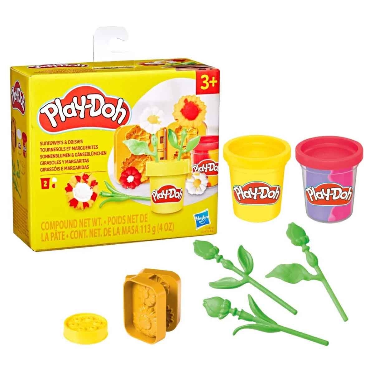Play-Doh Lil Flowers Sunflowers & Daisies Playset Unisex, 3-4 Years