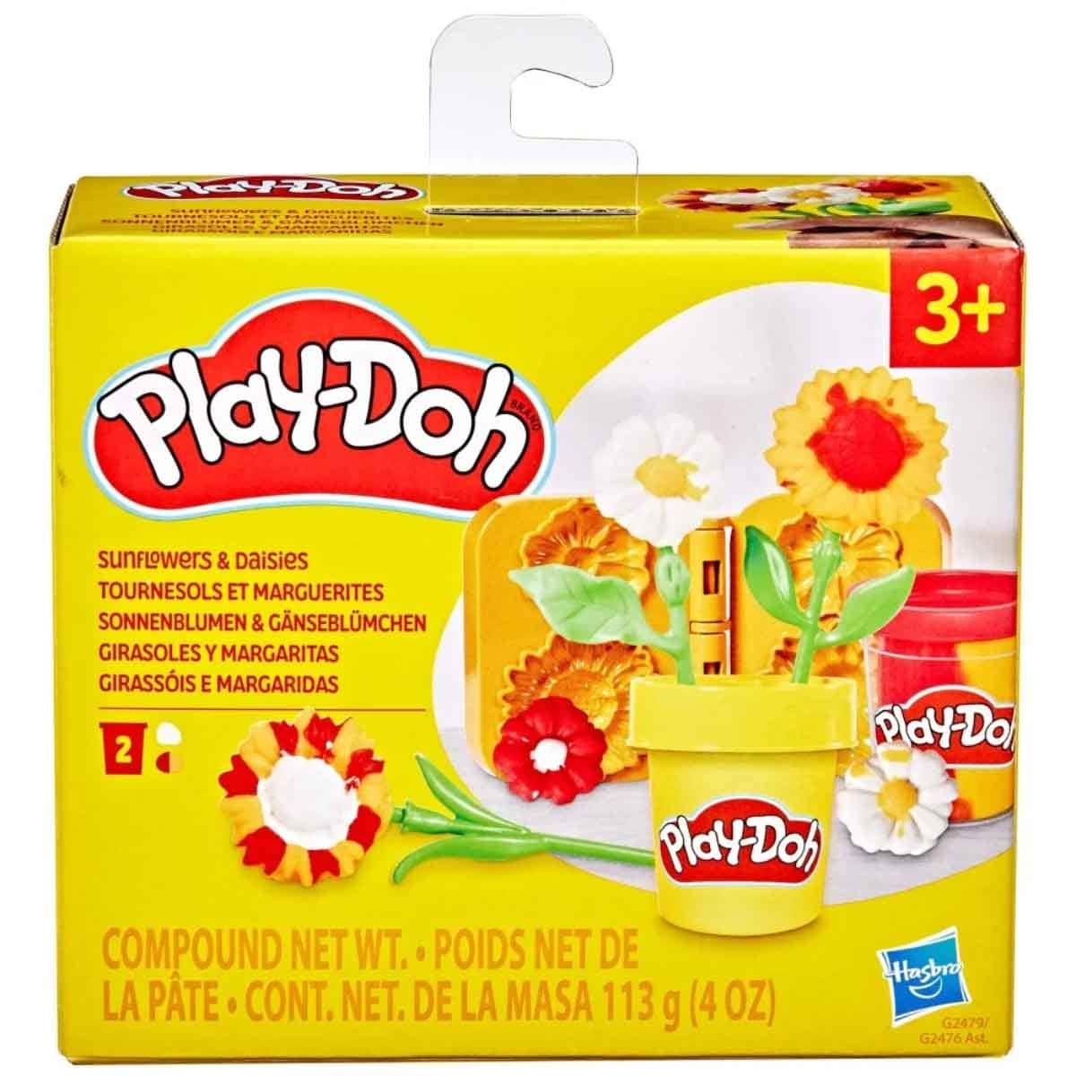 Play-Doh Lil Flowers Sunflowers & Daisies Playset Unisex, 3-4 Years