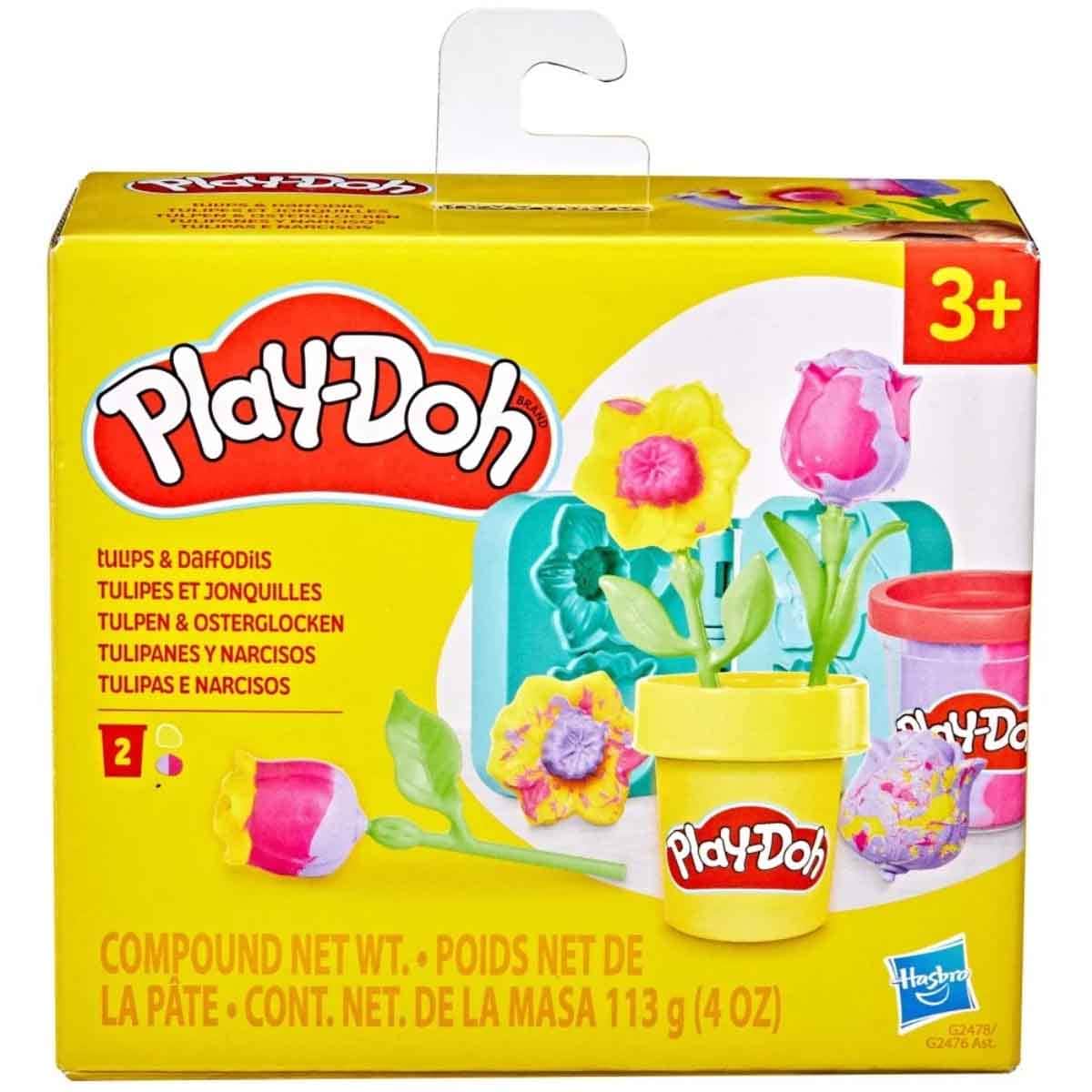 Play-Doh Lil Flowers Tulips & Daffodils Playset Unisex, 3-4 Years