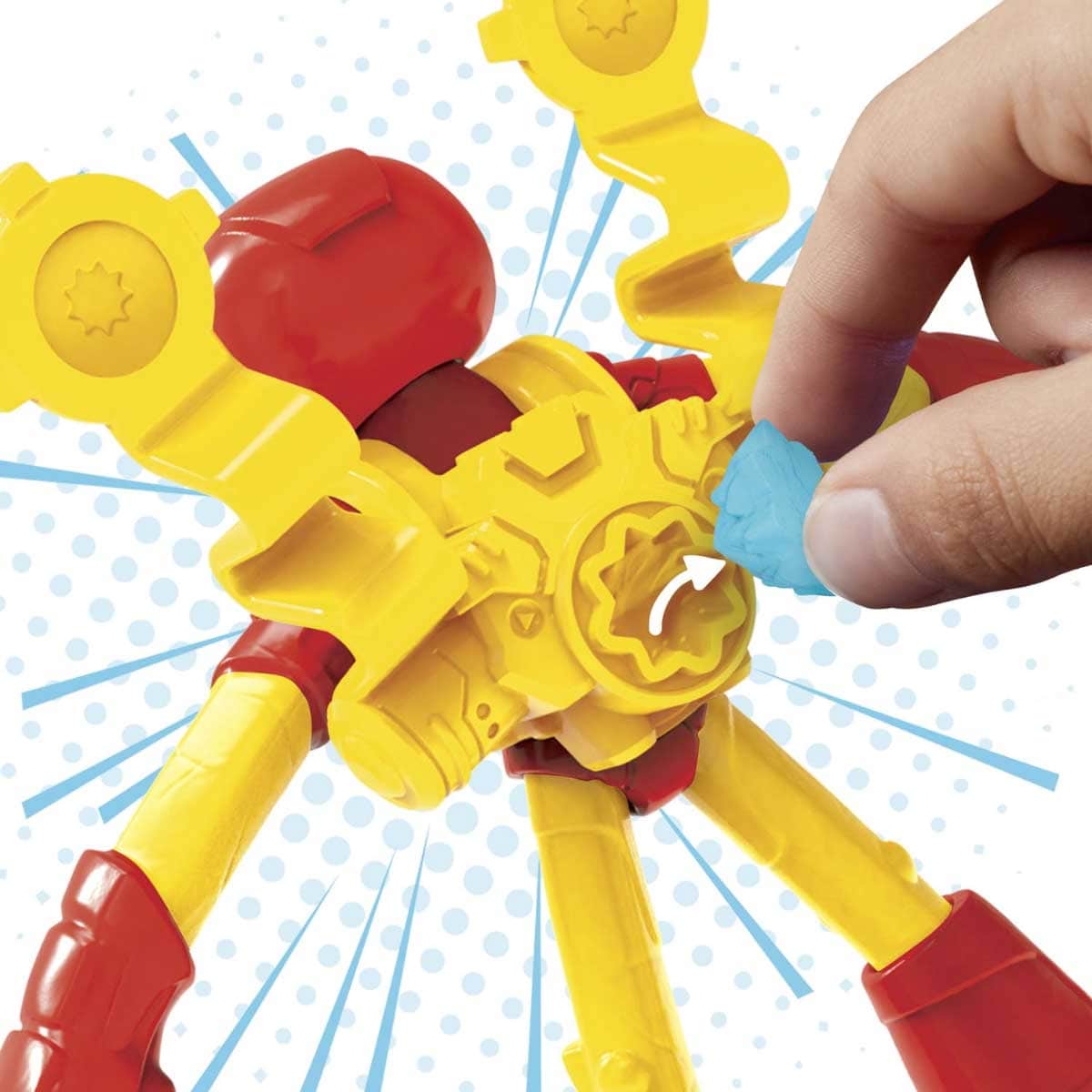 Play-Doh Marvel Iron Man Blast Launcher Playset Unisex, 5-7 Years