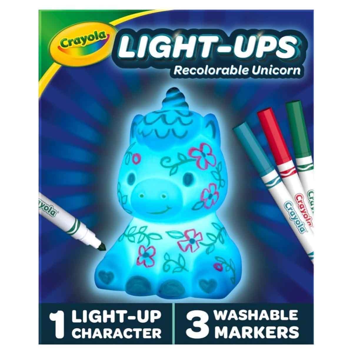 Play-Doh Modeling Compound with Crayola Easel Case & Glow Unicorn Playset Bundle Pack Unisex, 3-4 Years