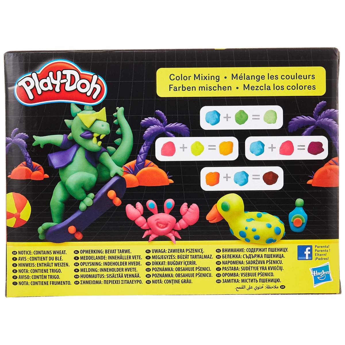 Play-Doh Neon Non-Toxic Modeling Compound Unisex, 3-4 Years, Pack of 8