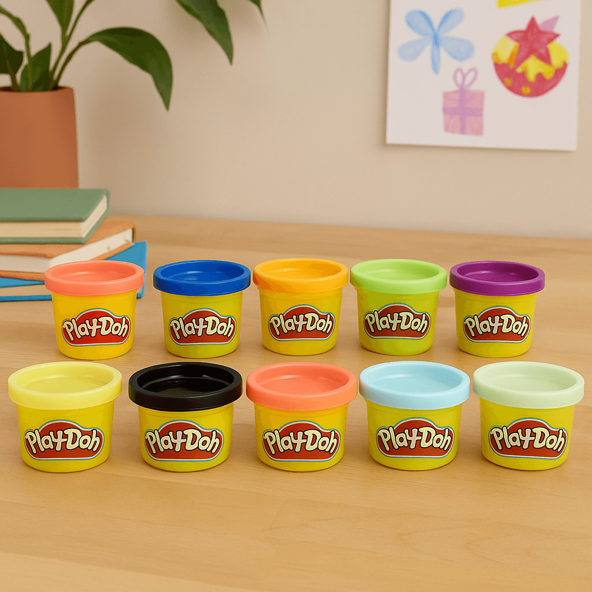 Play-Doh Party Pack Modeling Compound Unisex, 3-4 Years, Pack of 10