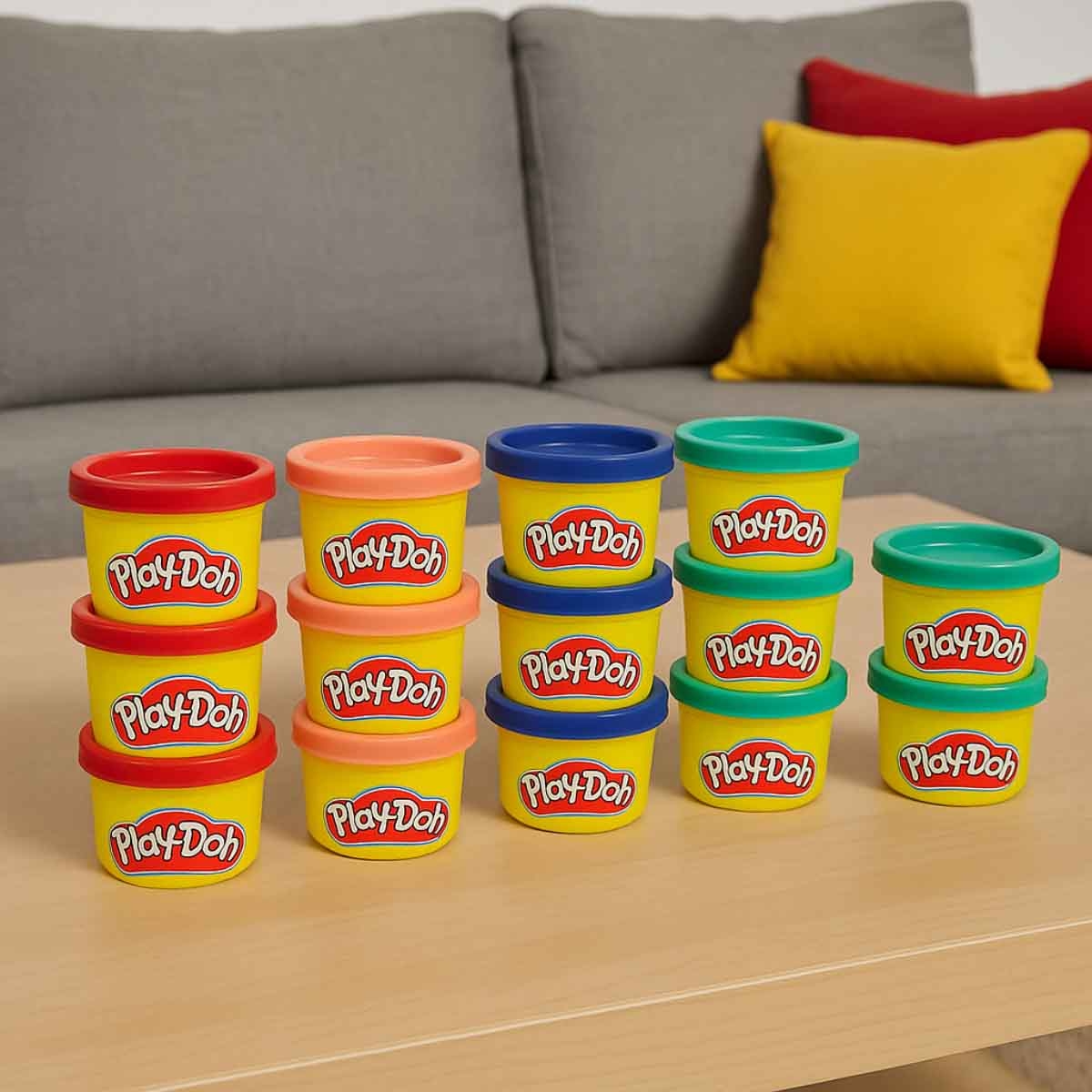 بلاي دو مجموعة صلصال علب الحفلات، للجنسين، 3-4 سنوات، مجموعة 12