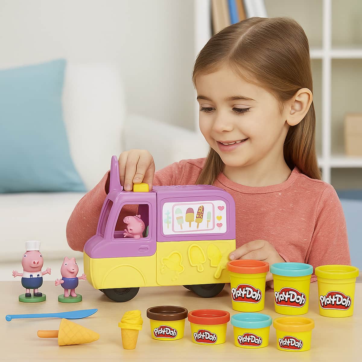 Play-Doh Peppas Ice Cream Playset Unisex, 3-4 Years