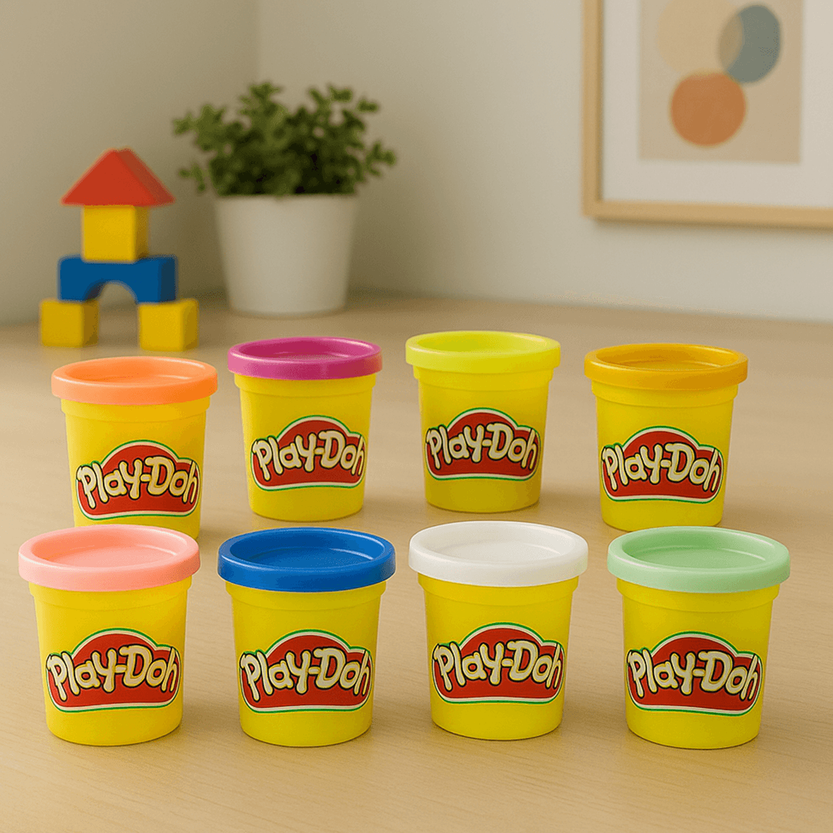 Play-Doh Rainbow Non-Toxic Modeling Compound Unisex, 3-4 Years, Pack of 8