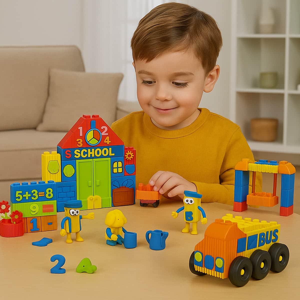 Play-Doh School Play N' Learn Blocks Playset, Unisex, 3-4 Years