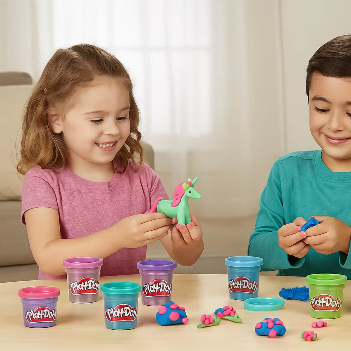 Play-Doh Sparkle Compound Collection Unisex, 3-4 Years, Pack of 6