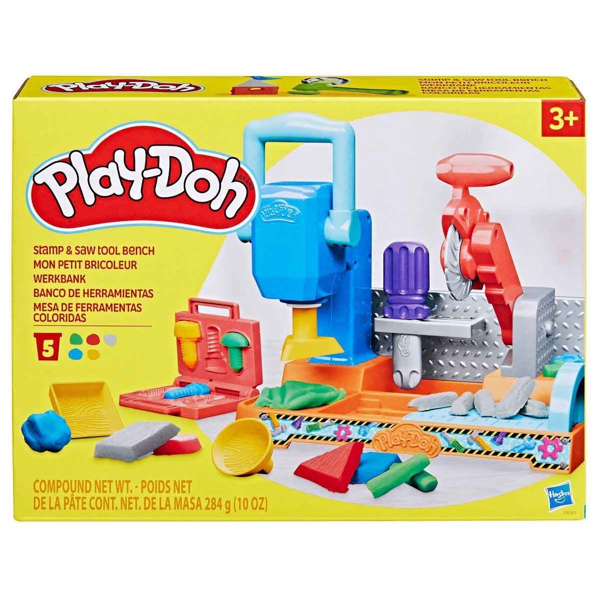 Play-Doh Stamp & Saw Tool Bench Playset Unisex, 3-4 Years