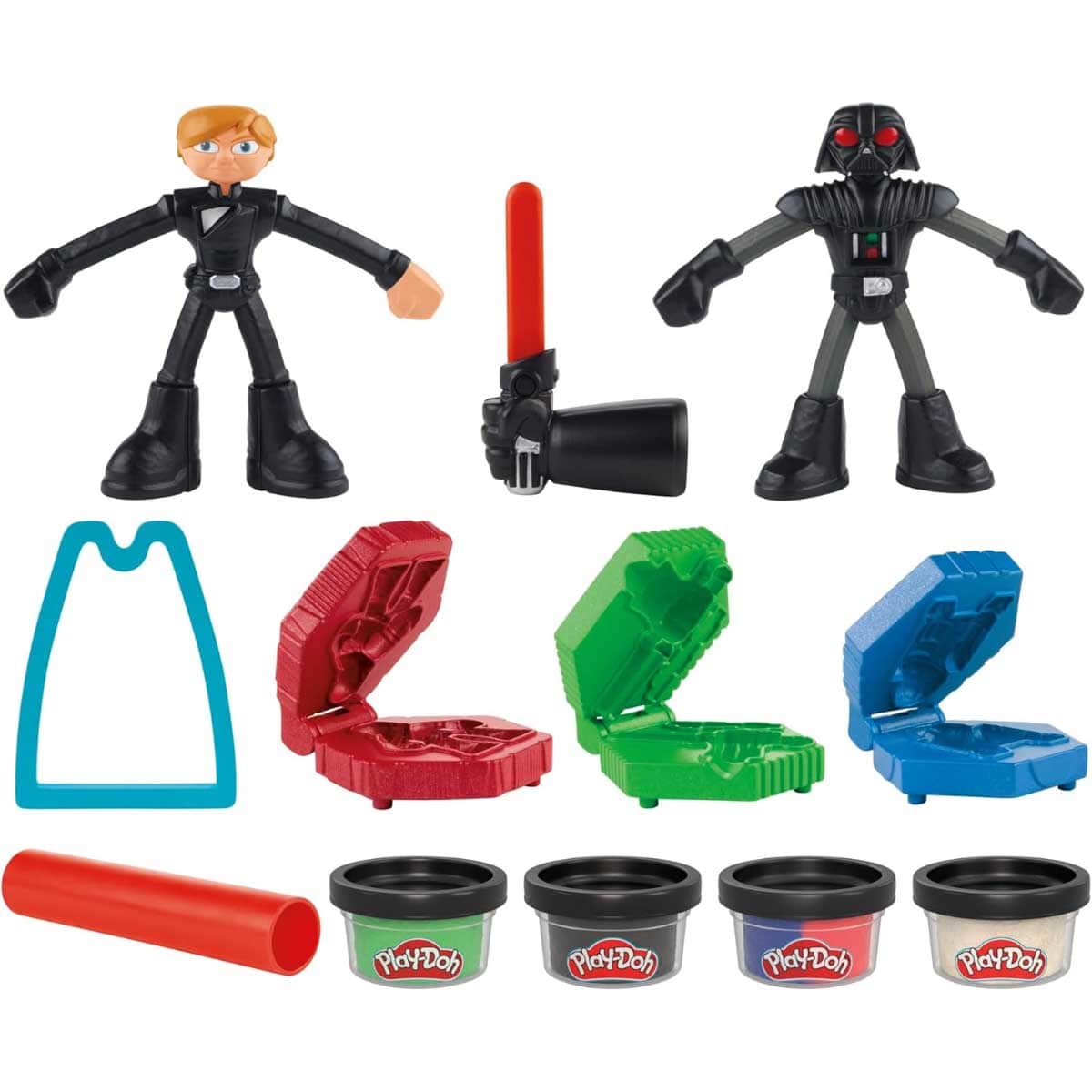 Play-Doh Star Wars Squish & Slice Lightsabers Playset Unisex, 5-7 Years