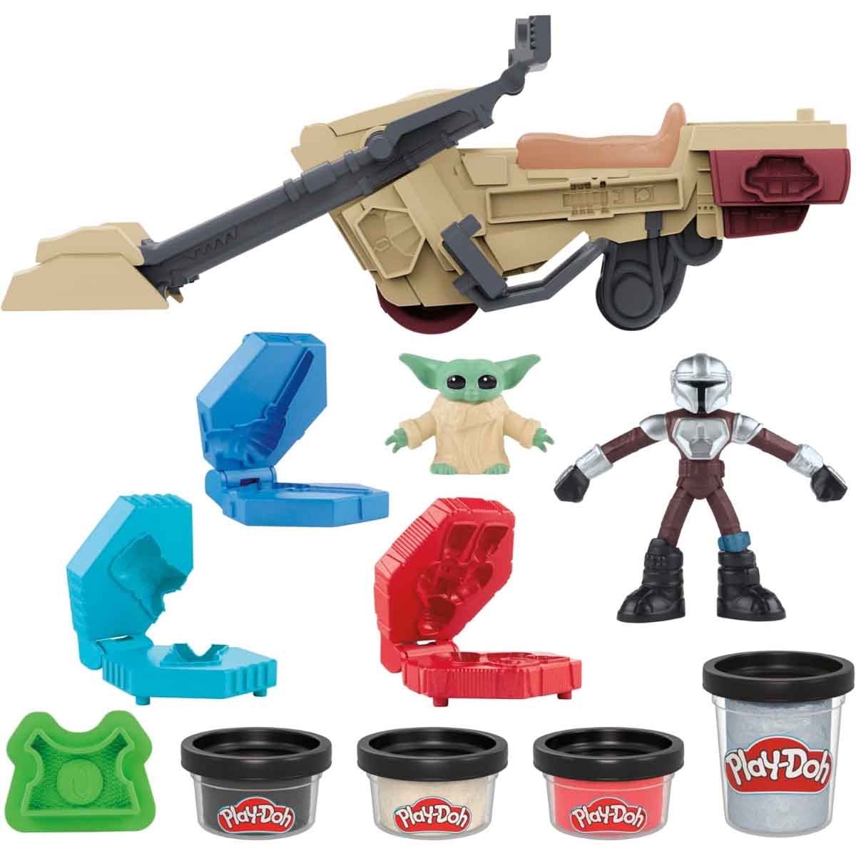 Play-Doh Star Wars The Mandalorian Launching Speeder Playest Unisex, 5-7 Years
