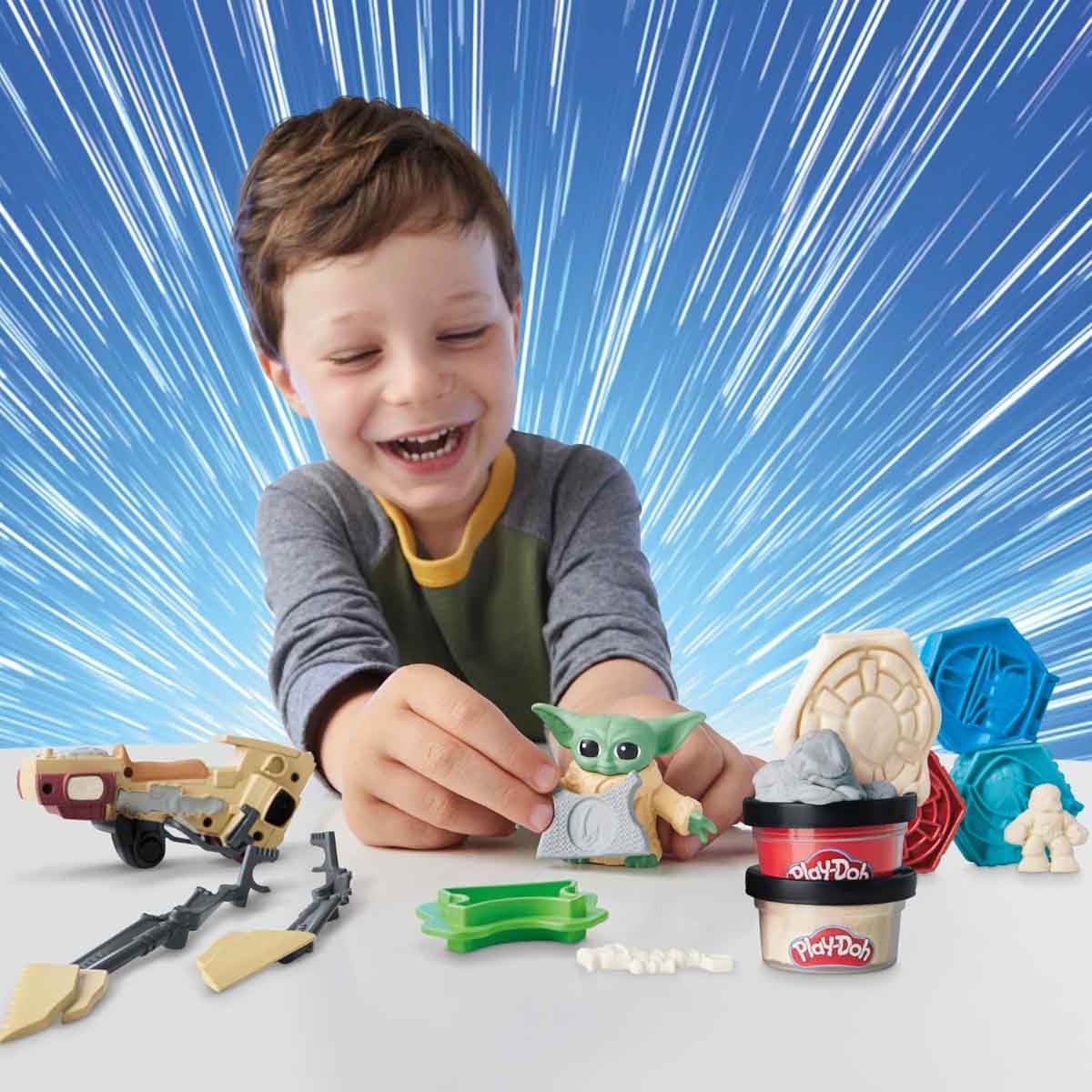 Play-Doh Star Wars The Mandalorian Launching Speeder Playest Unisex, 5-7 Years