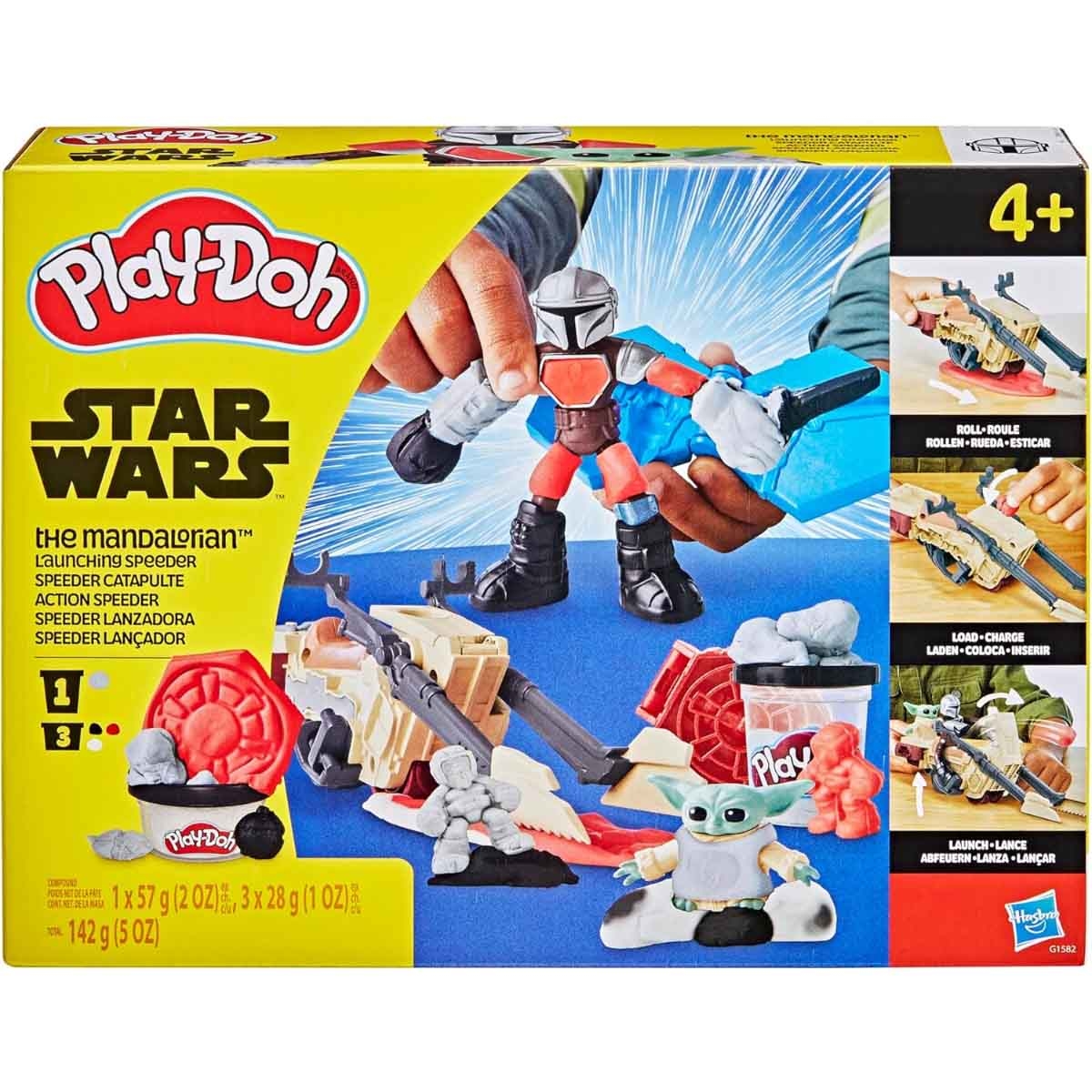 Play-Doh Star Wars The Mandalorian Launching Speeder Playest Unisex, 5-7 Years