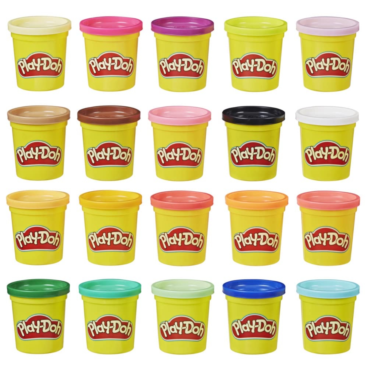 Play-Doh Super Colour Clay Pack Unisex, 3-4 Years, Pack of 20