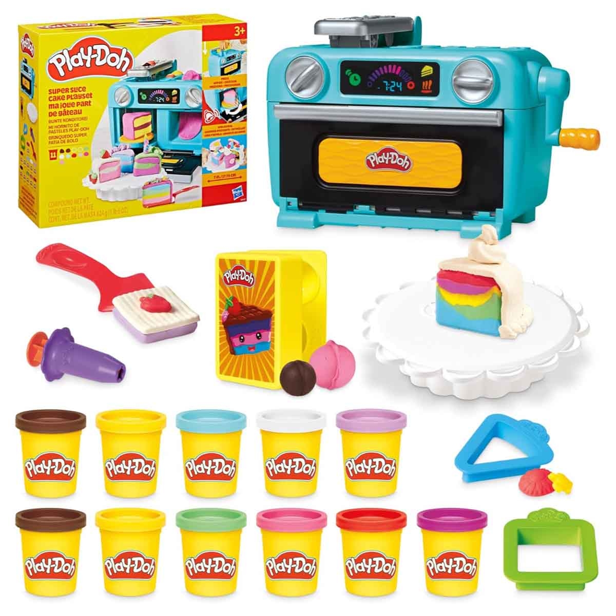 Play-Doh Super Slice Cake Playset Unisex, 3-4 Years