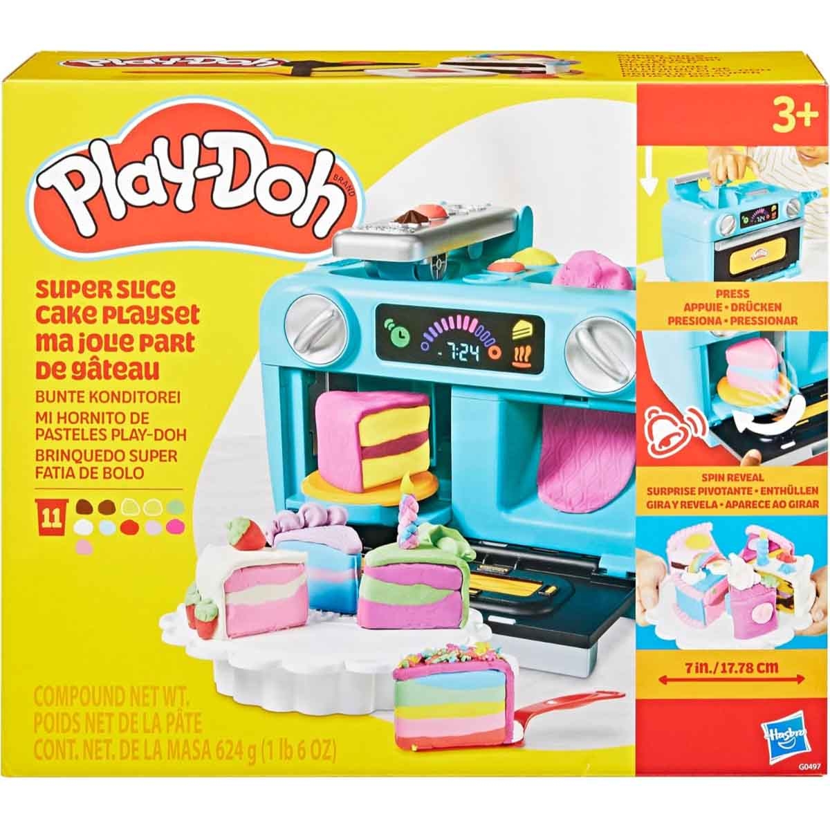 Play-Doh Super Slice Cake Playset Unisex, 3-4 Years