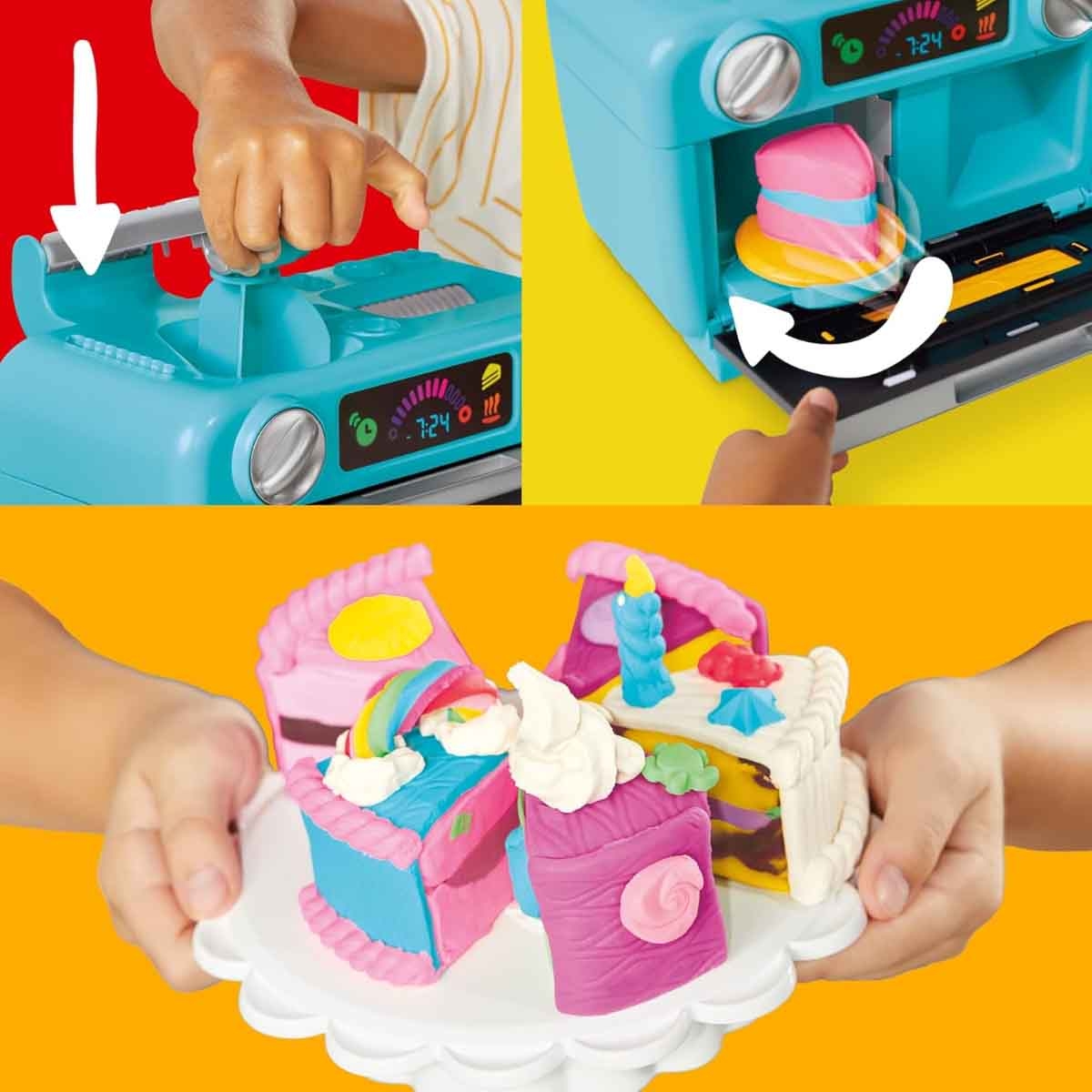 Play-Doh Super Slice Cake Playset Unisex, 3-4 Years