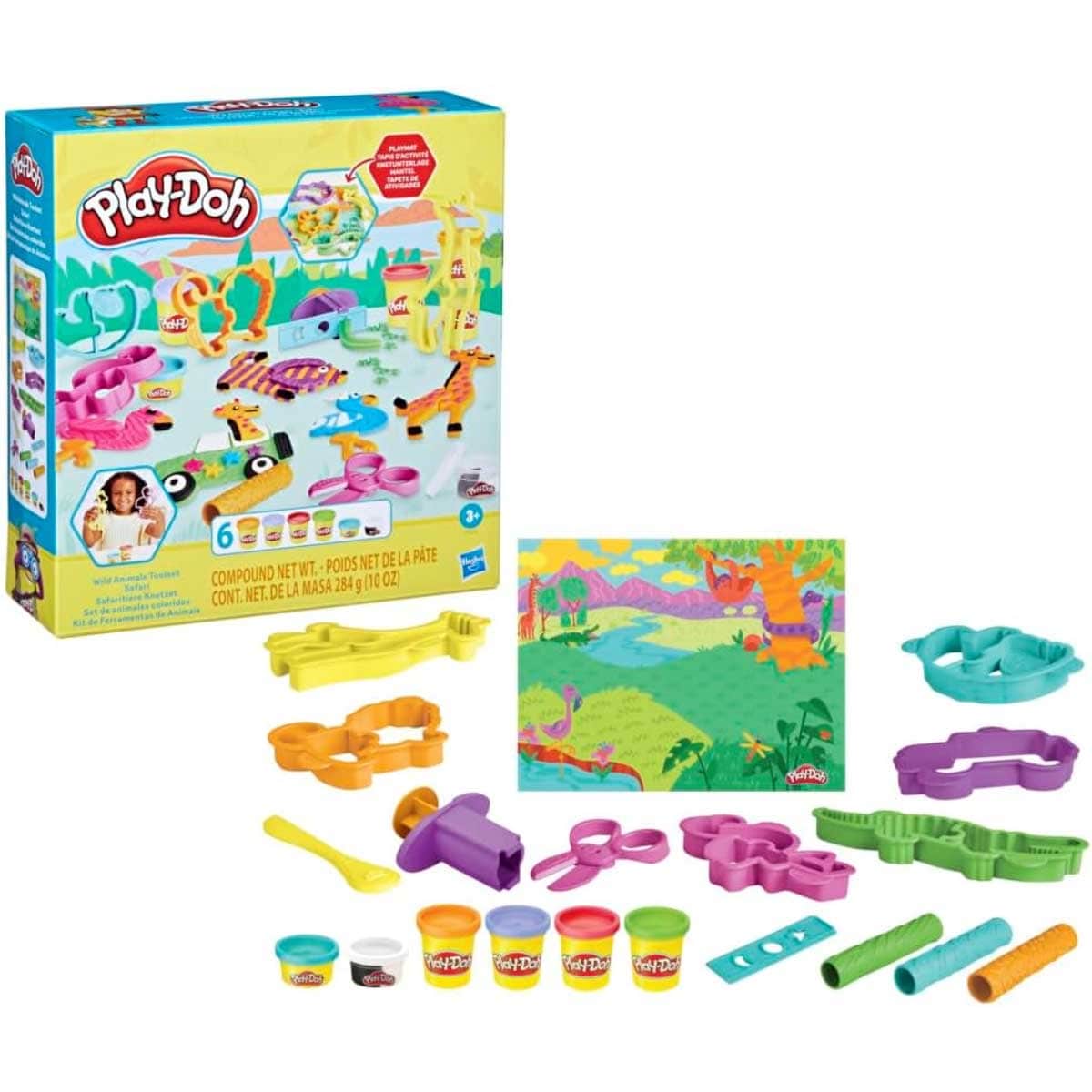 Play-Doh Wild Animals Tools Playset Unisex, 3-4 Years