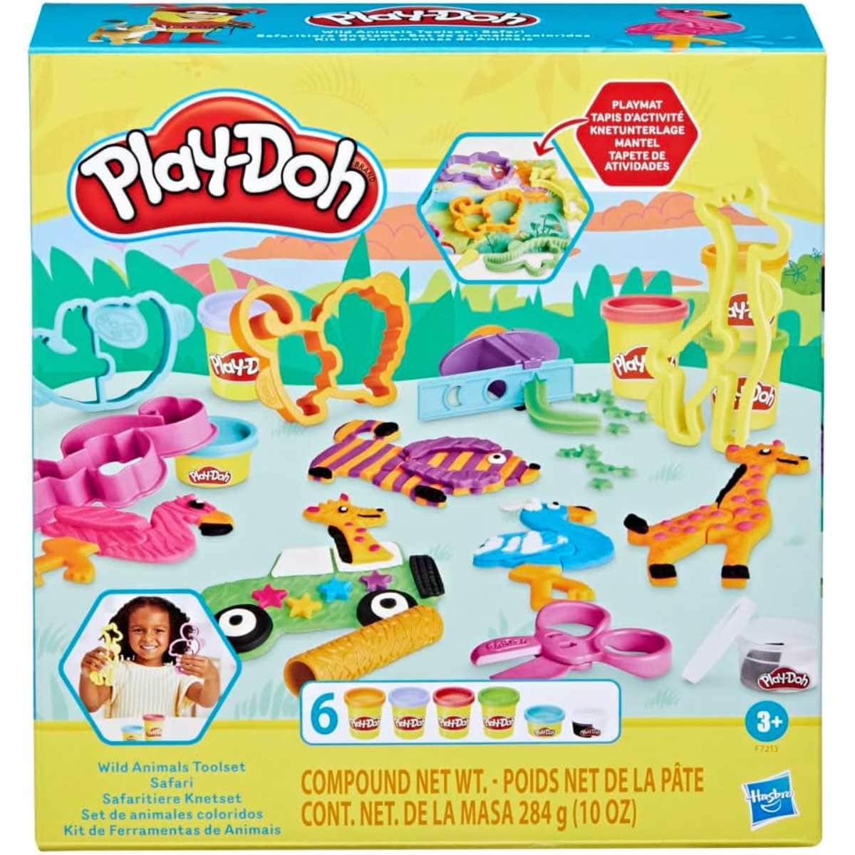 Play-Doh Wild Animals Tools Playset Unisex, 3-4 Years