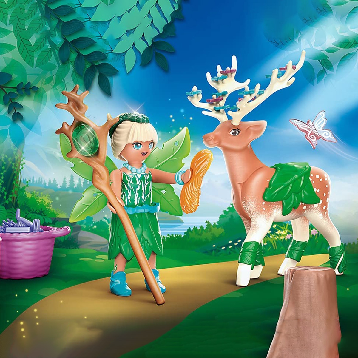 بلاي موبيل مغامرات أيُوما جنية الغابة مع روح الحيوان للجنسين، 8-10 سنوات