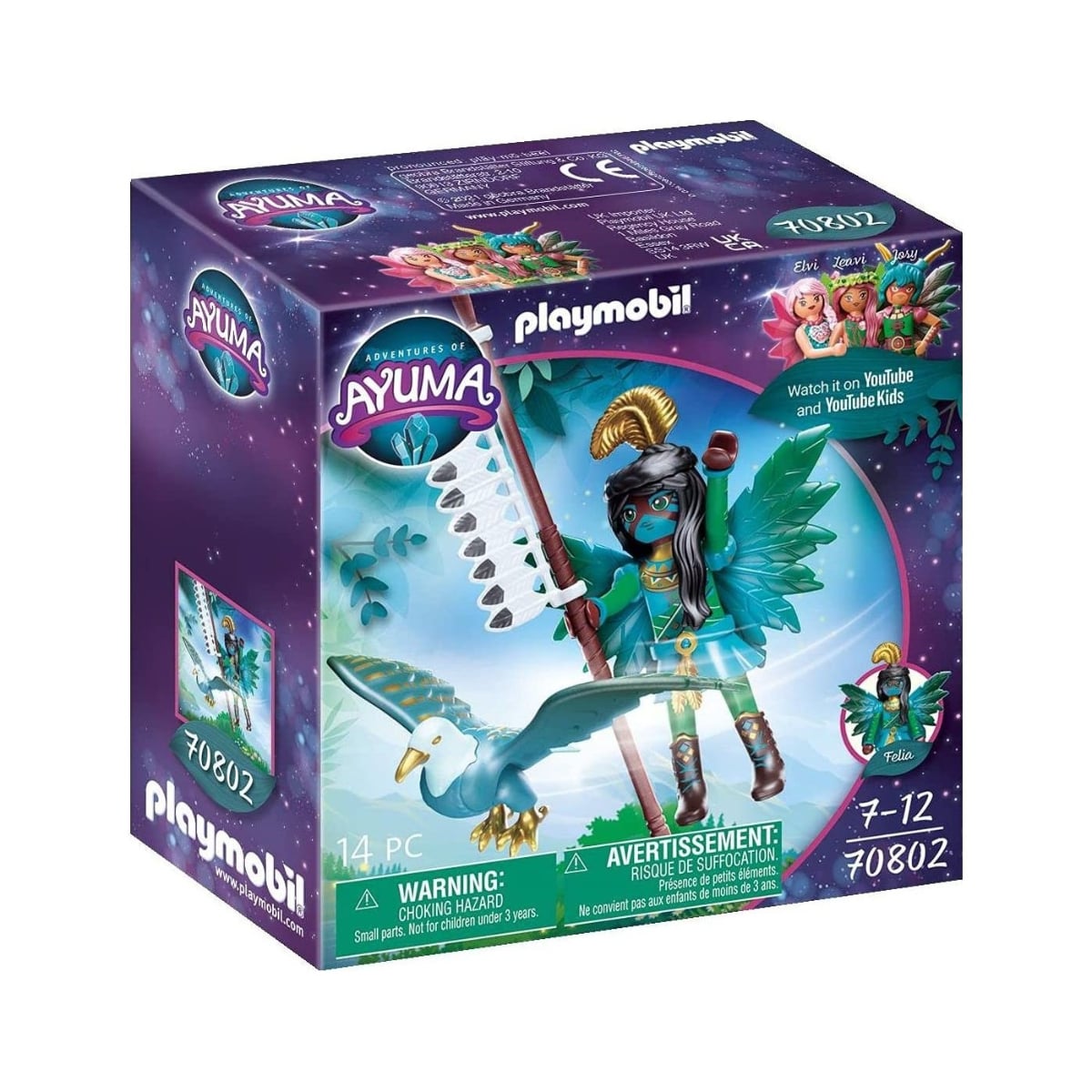 Playmobil Adventures of Ayuma Knight Fairy with Soul Animal Playset Unisex, 8-10 Years