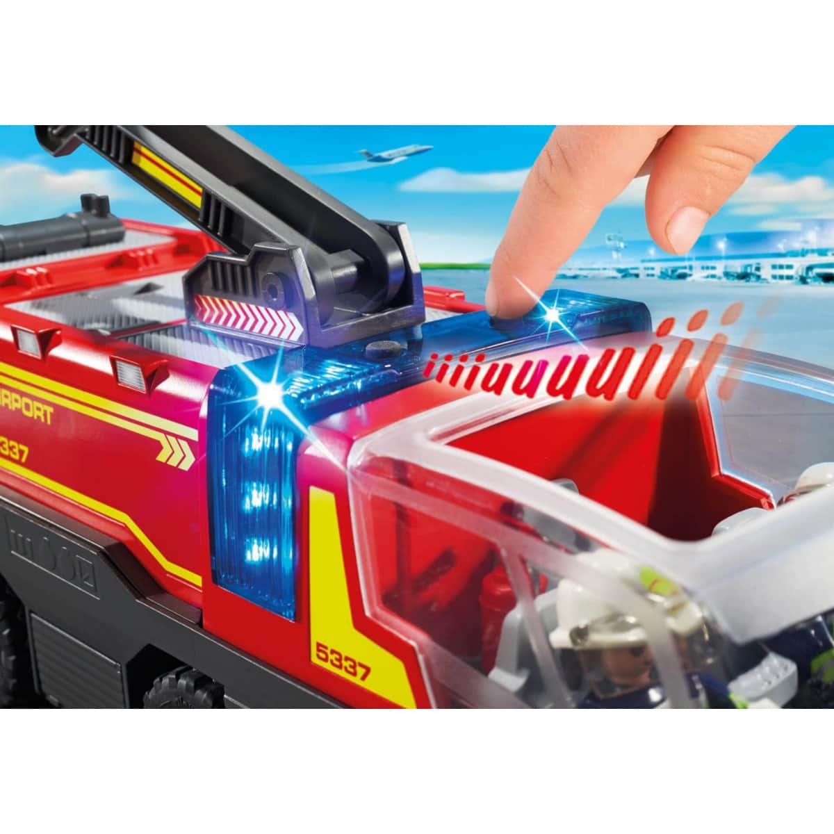 Playmobil City Action Airport Fire Engine Playset Unisex, 5-7 Years