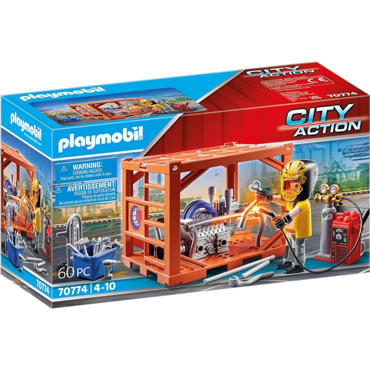 Playmobil City Action Container Manufacturer Playset Unisex, 5-7 Years