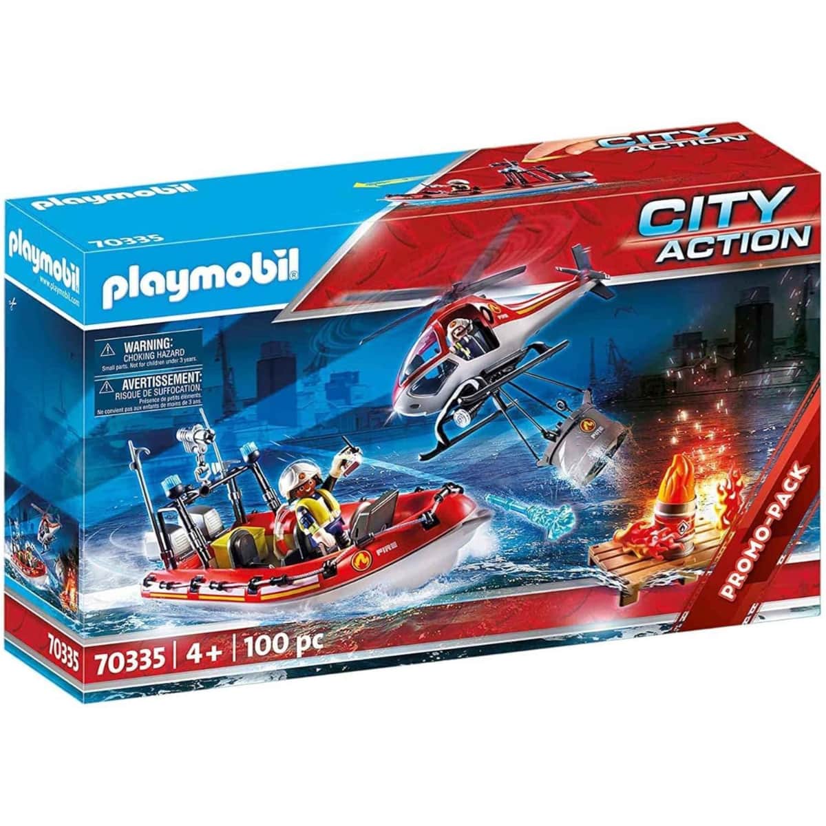 Playmobil City Action Fire Rescue Mission Playset Unisex, 5-7 Years