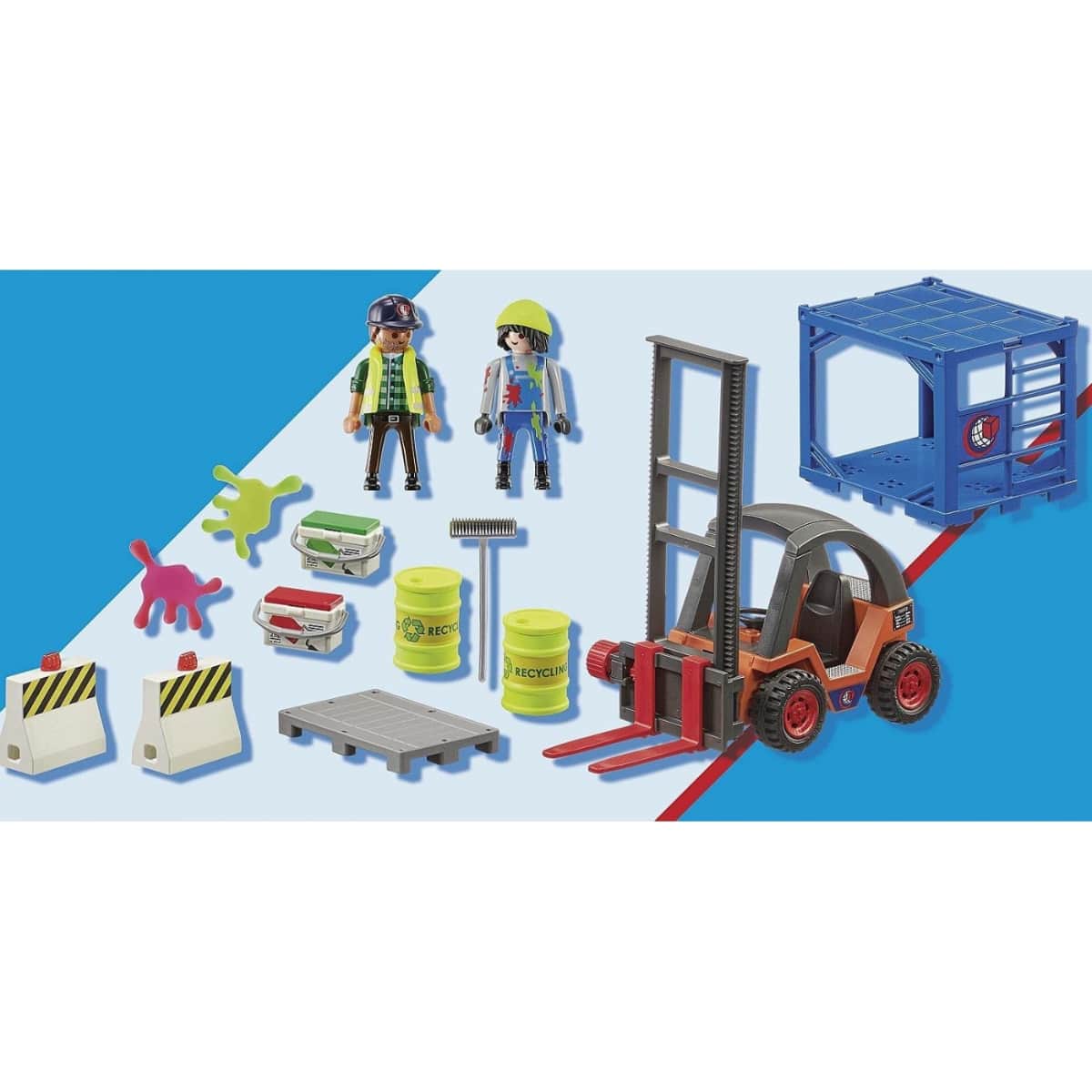 Playmobil City Action Forklift with Freight Playset Unisex, 5-7 Years