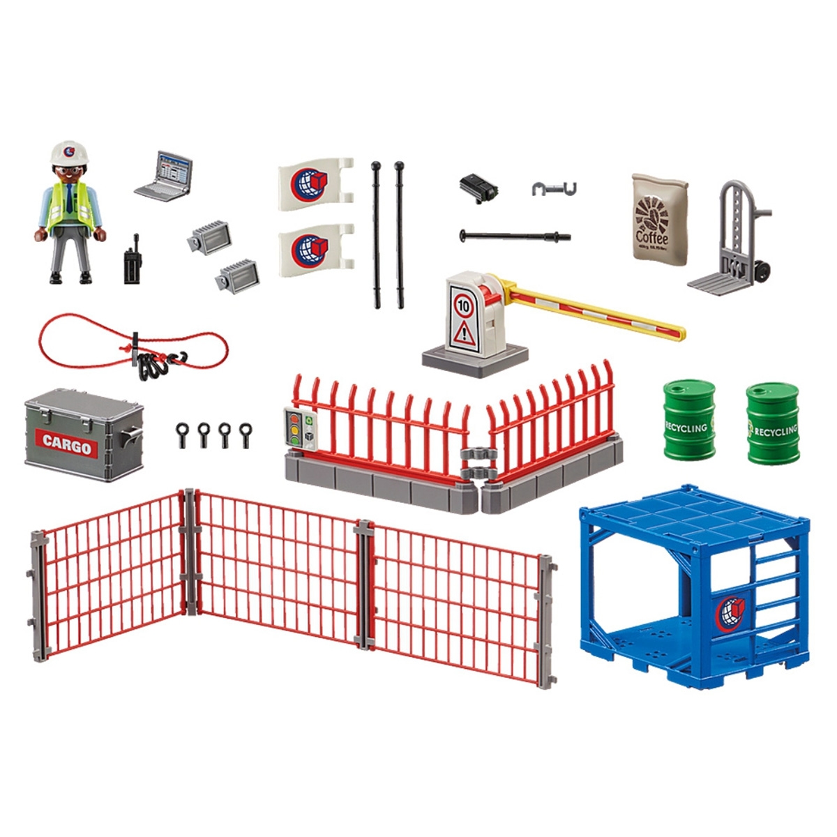 Playmobil City Action Freight Storage Playset Unisex, 5-7 Years
