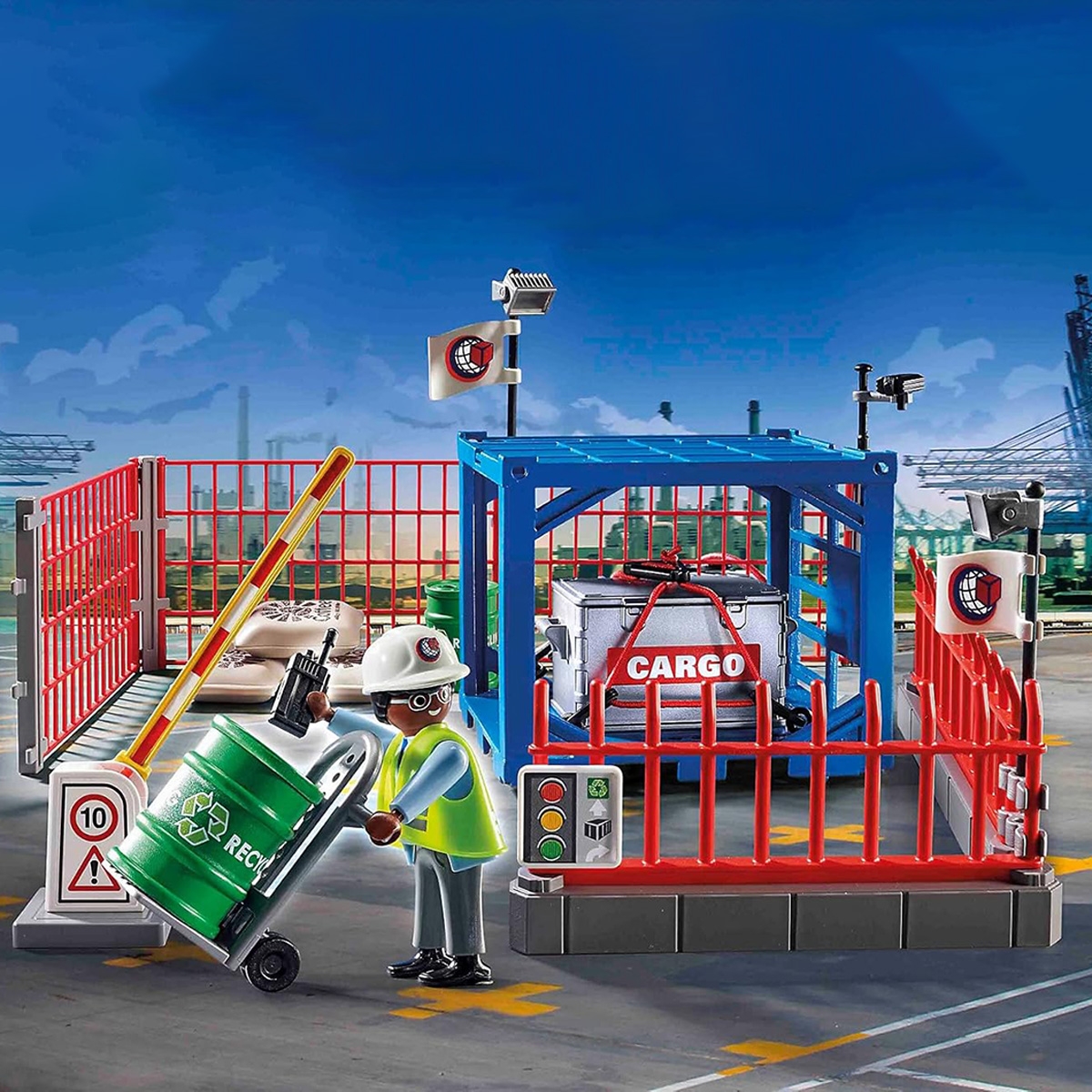 Playmobil City Action Freight Storage Playset Unisex, 5-7 Years