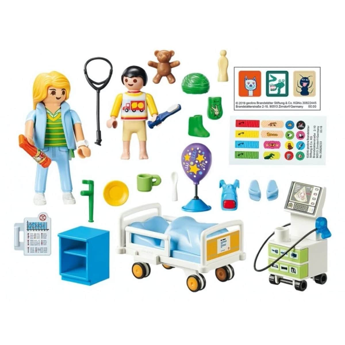 Playmobil City Life Children's Hospital Room Playset Unisex, 5-7 Years