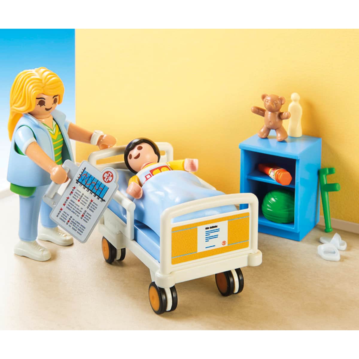 Playmobil City Life Children's Hospital Room Playset Unisex, 5-7 Years