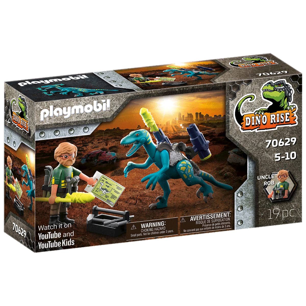 Playmobil Dino Rise Deinonychus: Ready for Battle Playset Unisex, 5-7 Years