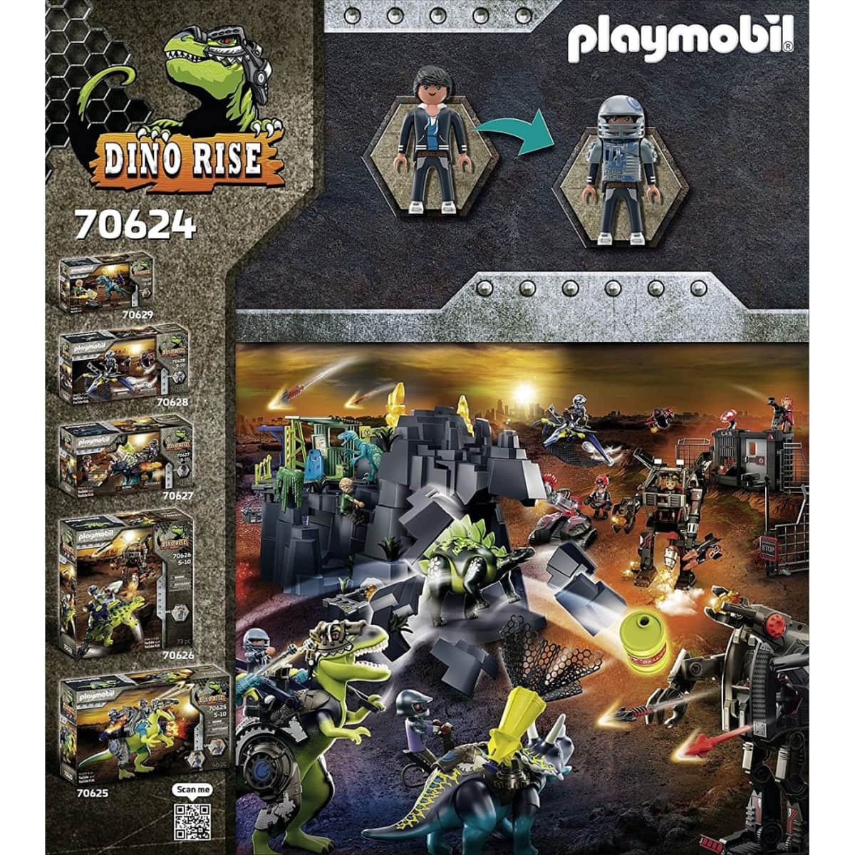 Playmobil Dino Rise T-Rex: Battle of the Giants Playset Unisex, 5-7 Years