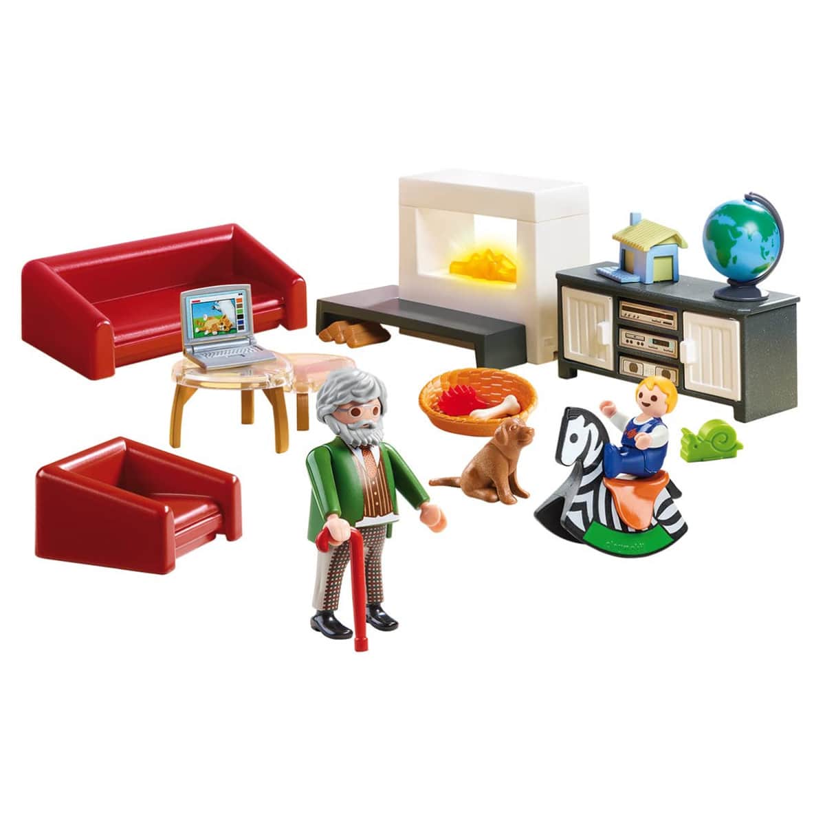 Playmobil Dollhouse Comfortable Living Room Playset Unisex, 5-7 Years
