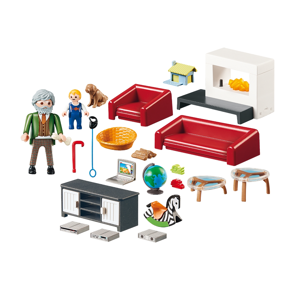 Playmobil Dollhouse Comfortable Living Room Playset Unisex, 5-7 Years