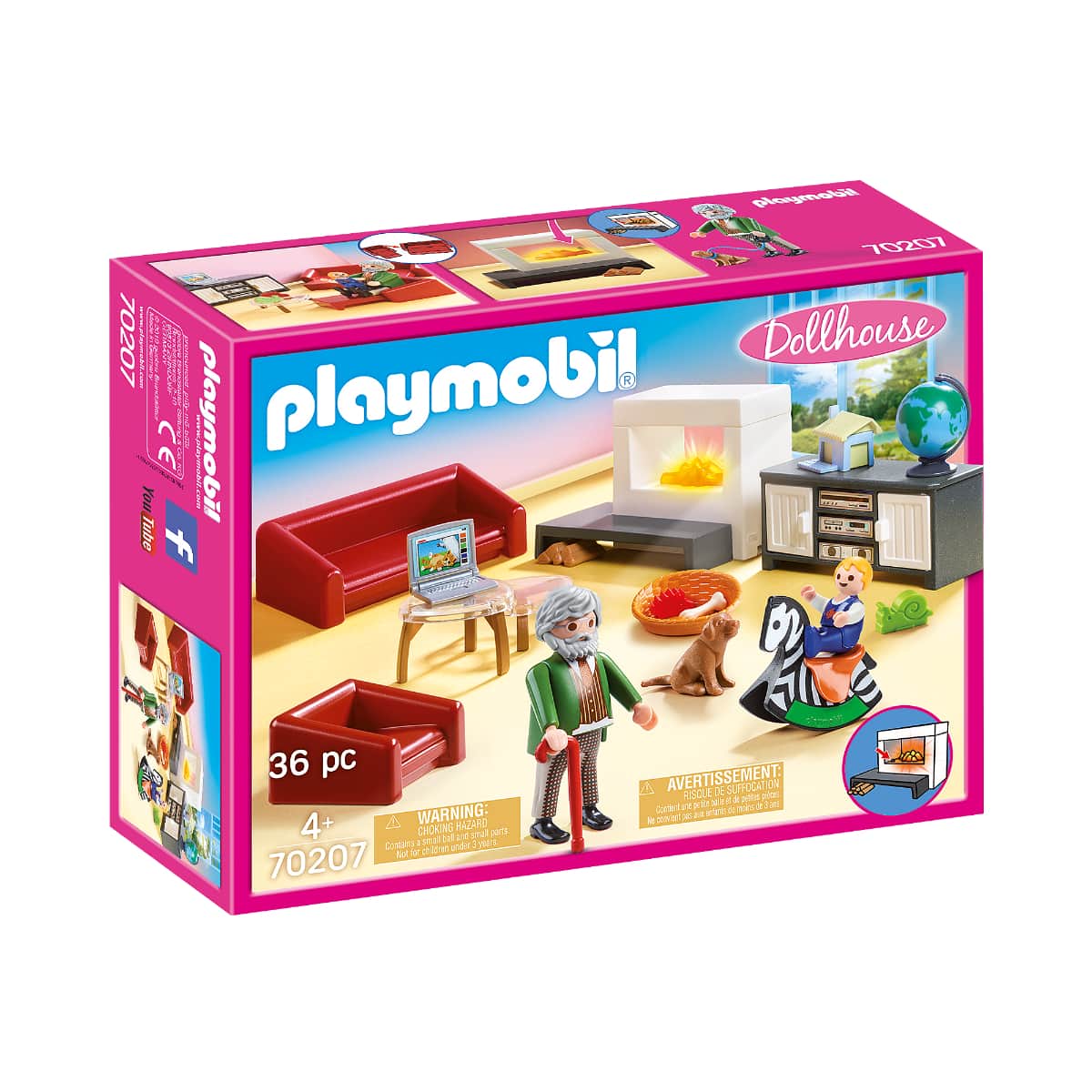 Playmobil Dollhouse Comfortable Living Room Playset Unisex, 5-7 Years