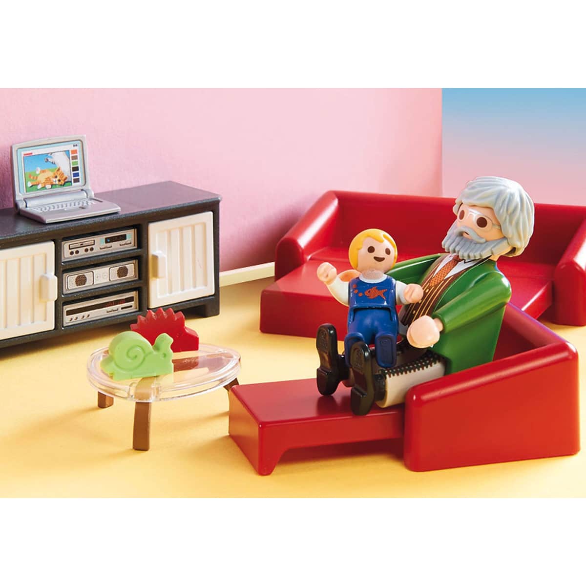 Playmobil Dollhouse Comfortable Living Room Playset Unisex, 5-7 Years