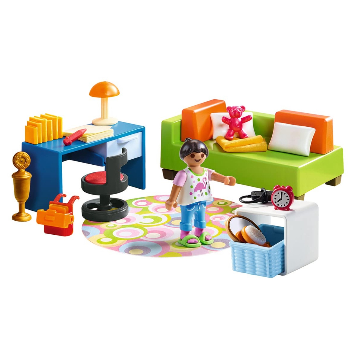 بلاي موبيل مجموعة غرفة مراهقين لبيت الدمى للجنسين، 5-7 سنوات