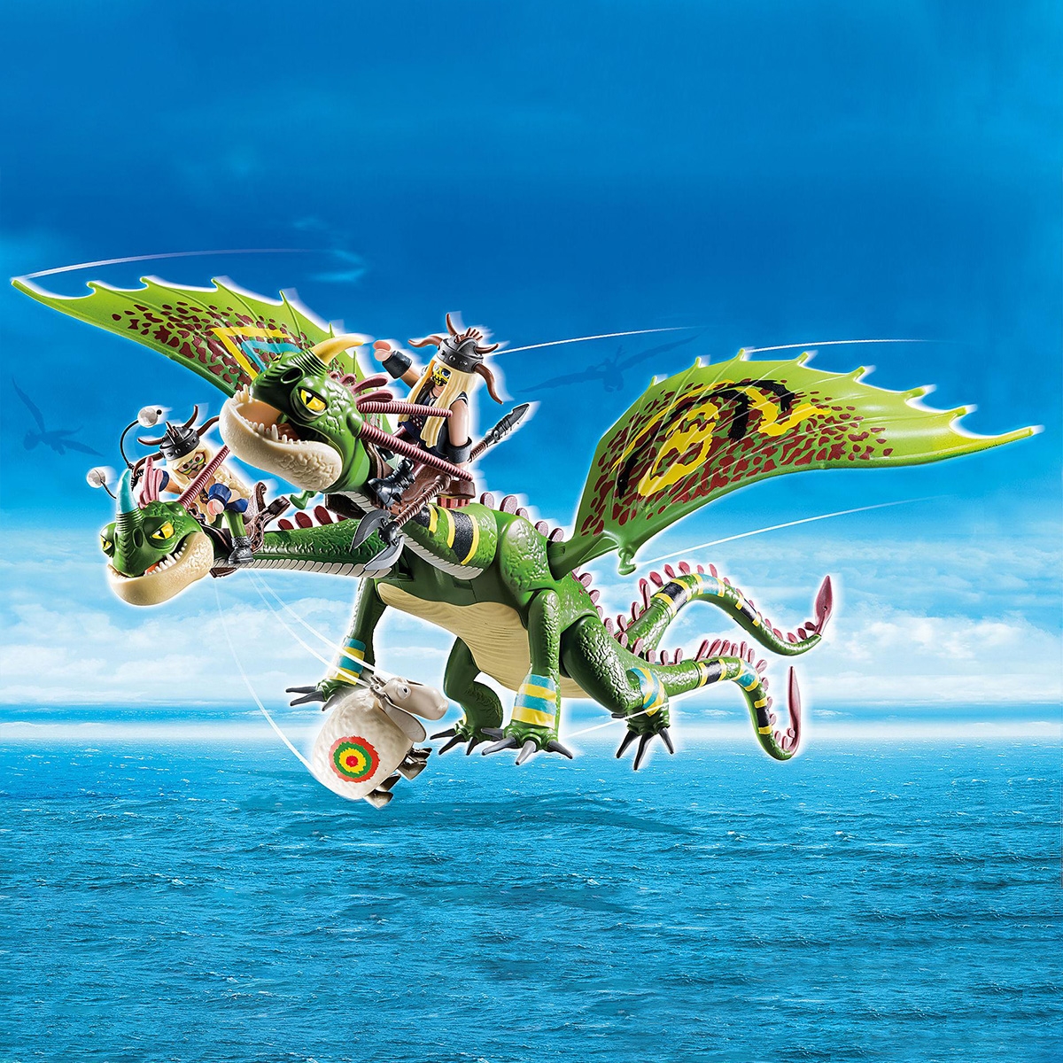 Playmobil DreamWorks Dragon Racing Ruffnut & Tuffnut with Barf & Belch Playset Unisex, 5-7 Years