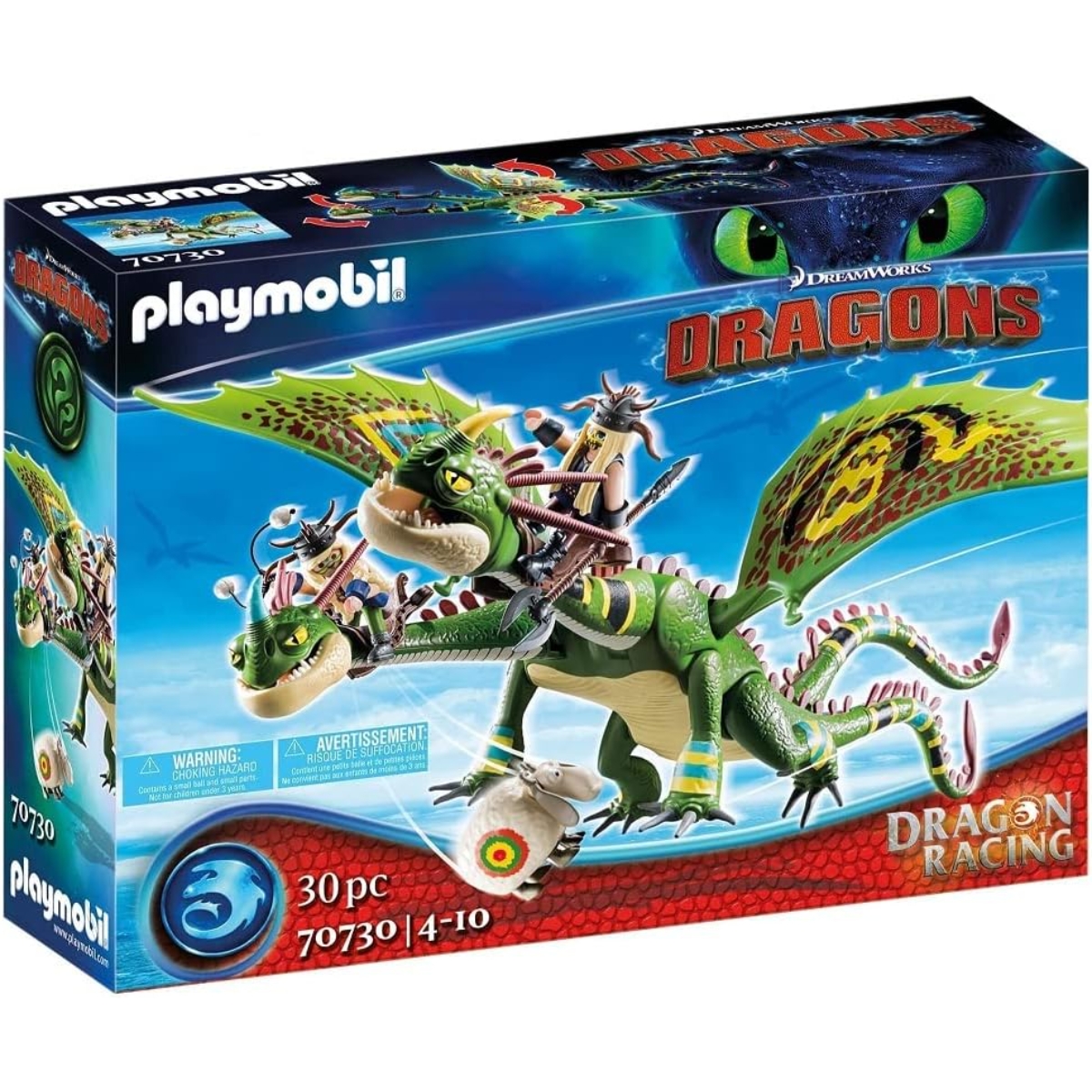 Playmobil DreamWorks Dragon Racing Ruffnut & Tuffnut with Barf & Belch Playset Unisex, 5-7 Years