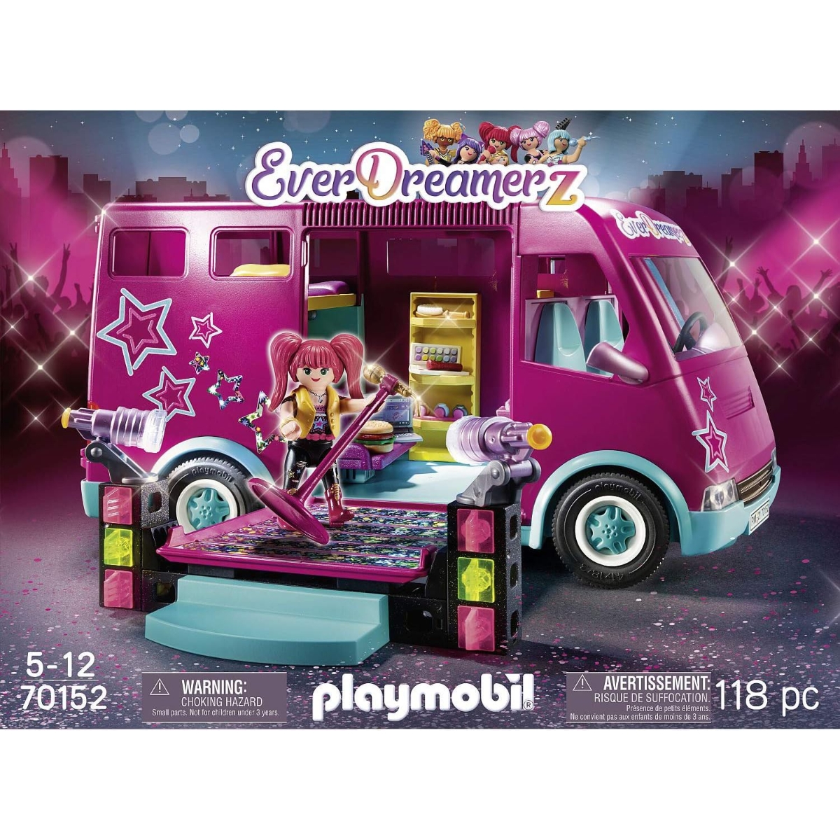 Playmobil EverDreamerz Tour Bus Playset Unisex, 5-7 Years
