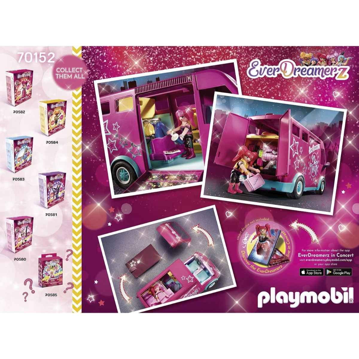 Playmobil EverDreamerz Tour Bus Playset Unisex, 5-7 Years