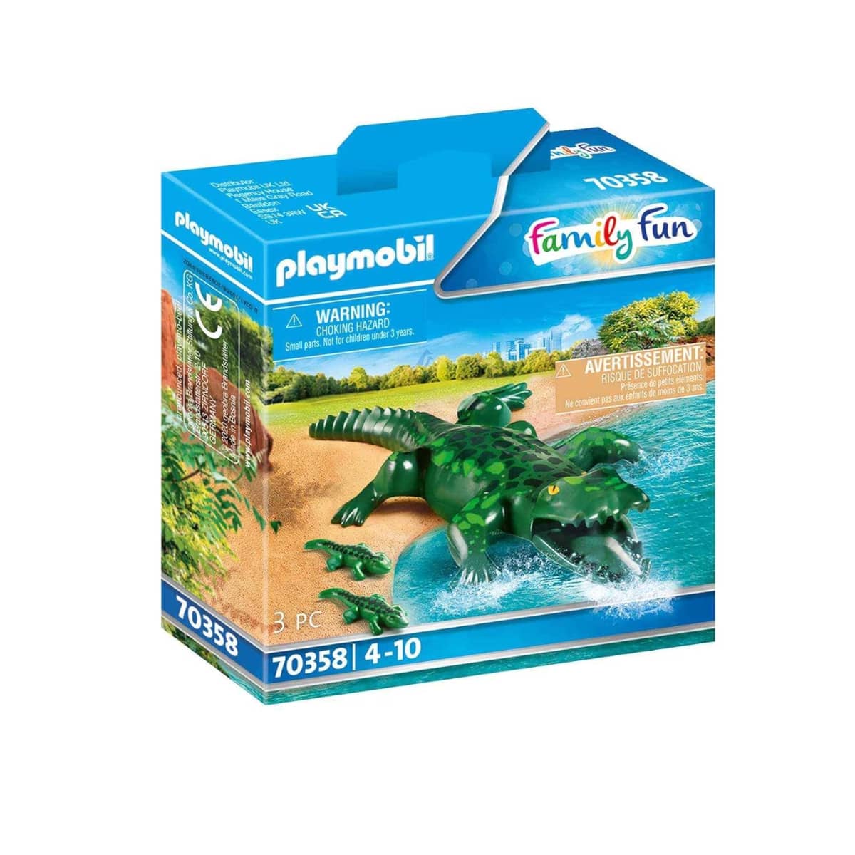 Playmobil Family Fun Alligator with Babies Playset Unisex, 5-7 Years