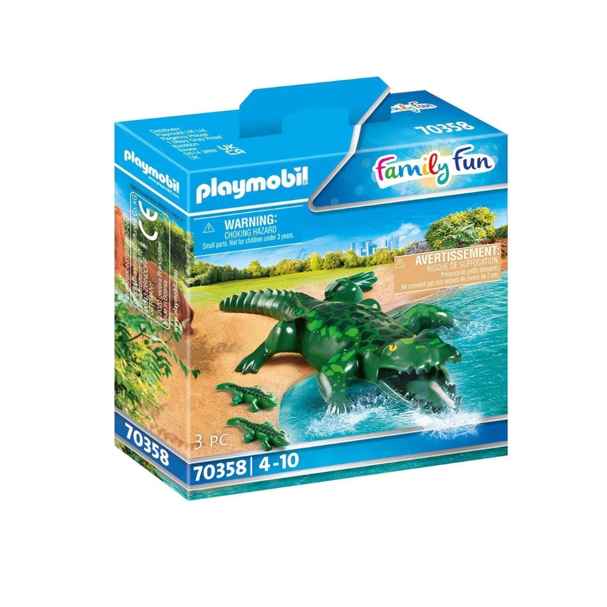 Playmobil Family Fun Alligator with Babies Playset Unisex, 5-7 Years