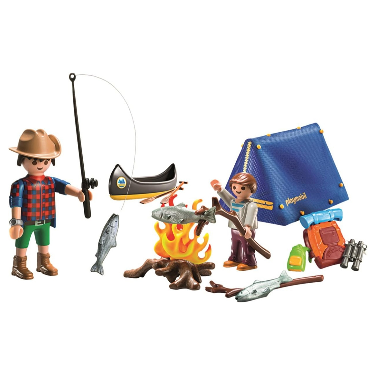 Playmobil Family Fun Camping Adventure Carry Case Playset Unisex, 5-7 Years