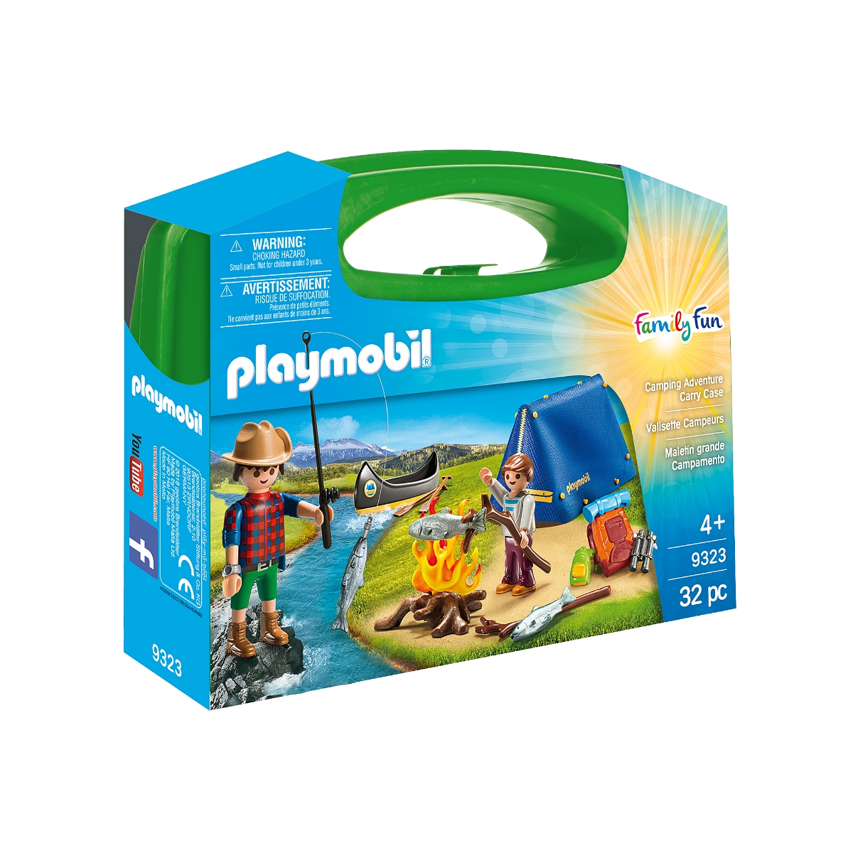 Playmobil Family Fun Camping Adventure Carry Case Playset Unisex, 5-7 Years