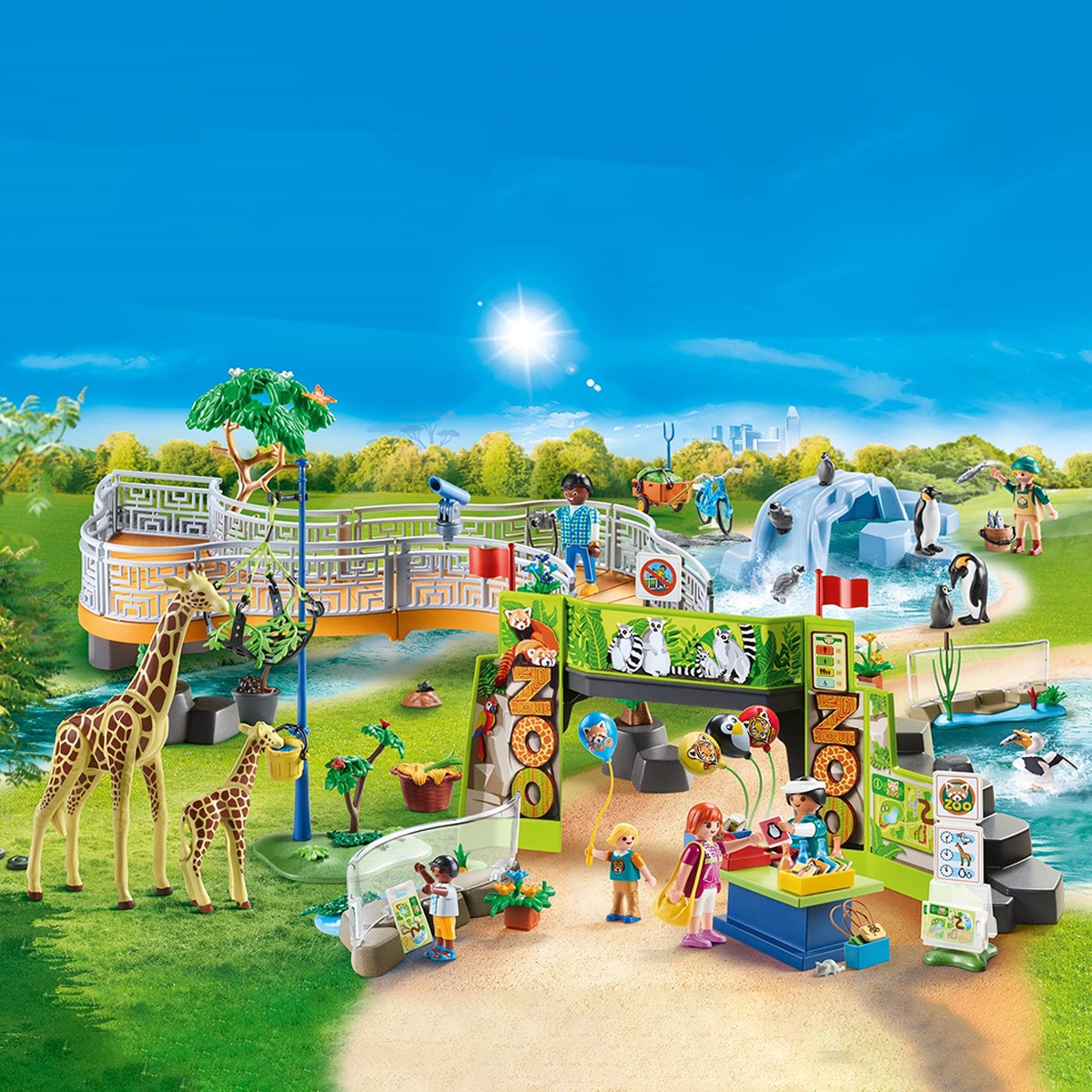 Playmobil Family Fun Large City Zoo Playset Unisex, 5-7 Years