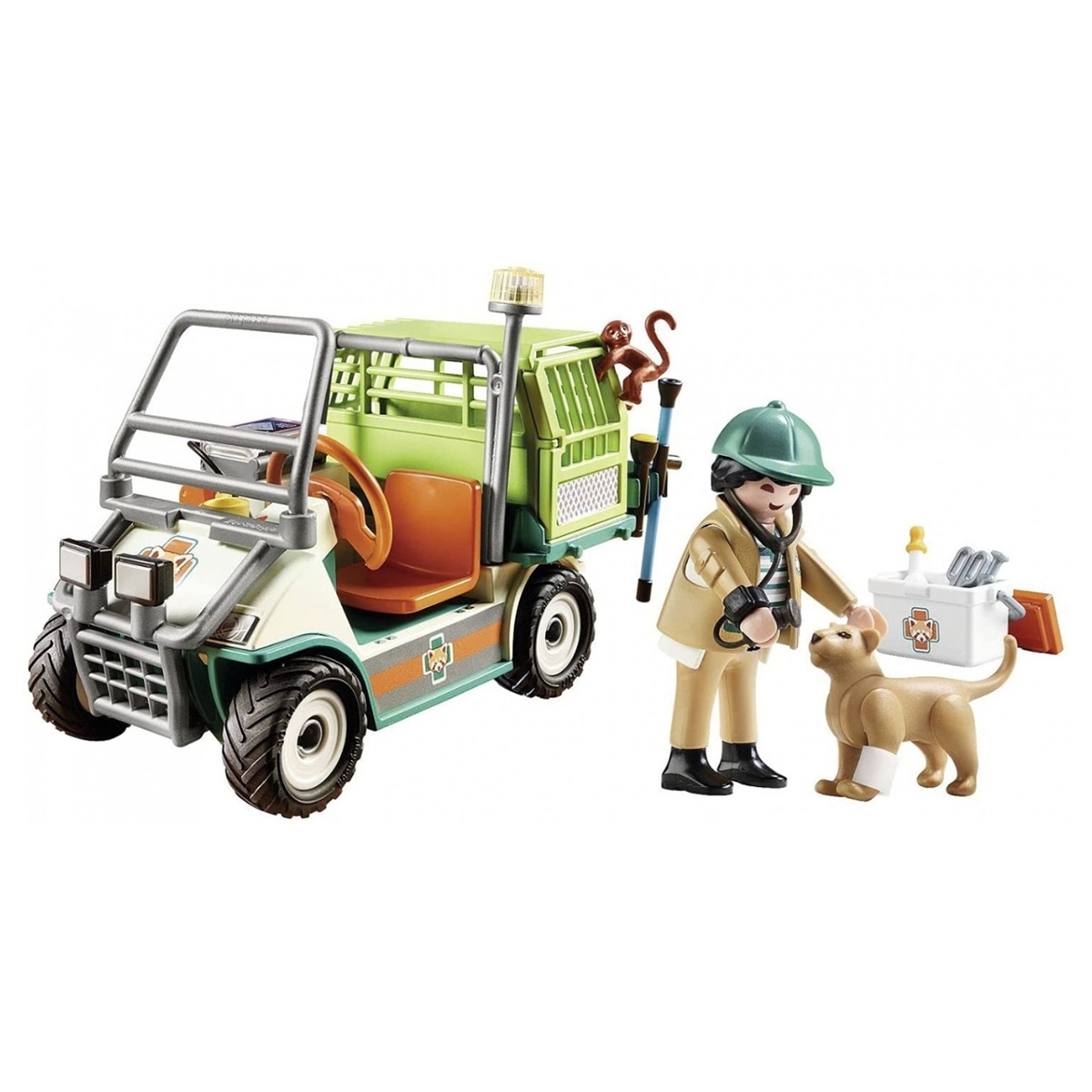 Playmobil Family Fun Zoo Vet with Medical Cart Playset Unisex, 5-7 Years